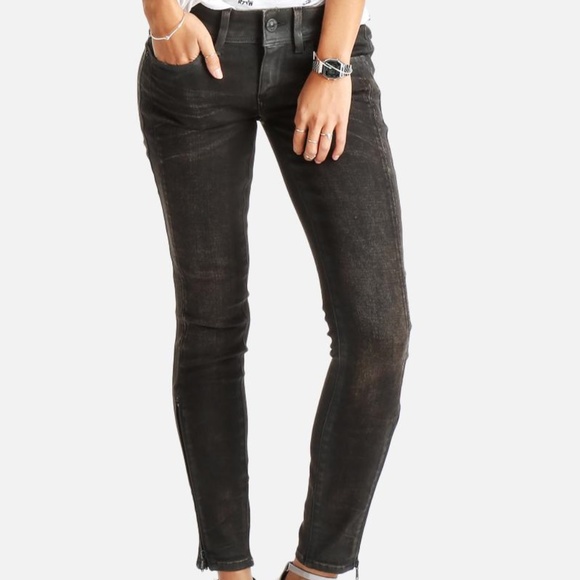 g star lynn mid skinny slander blue